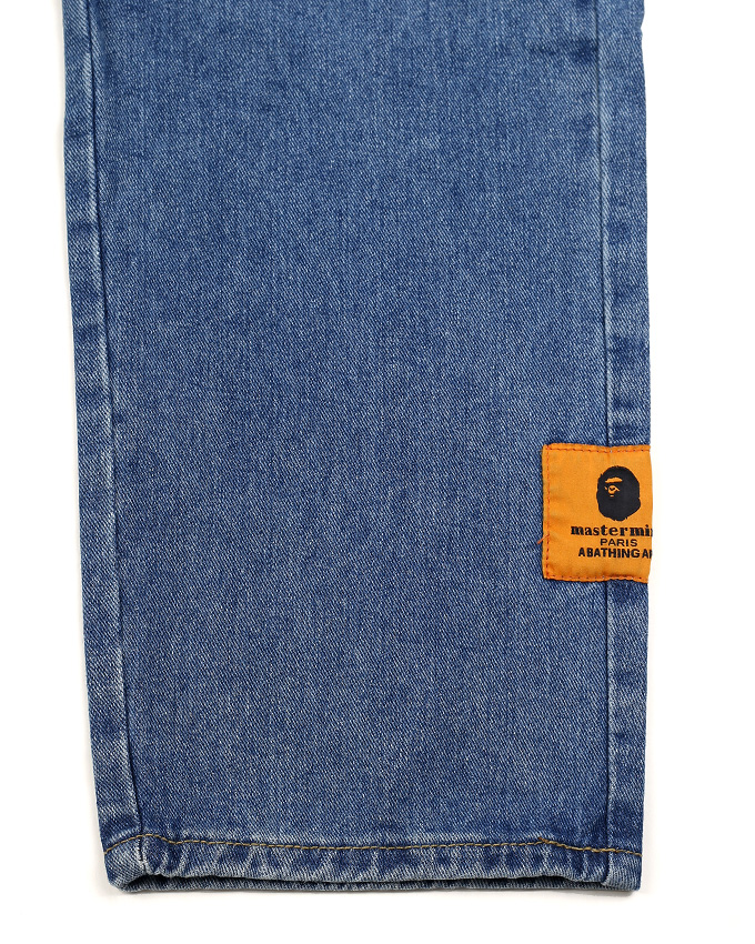 Mellor Men's Straight Cut Simple Denim Jeans-Blue|11033