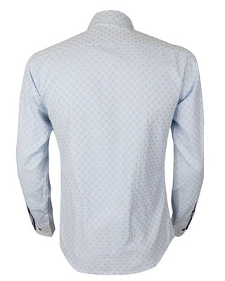 10691 Jesse Plain Design Long Sleeve Shirt - Sky Blue