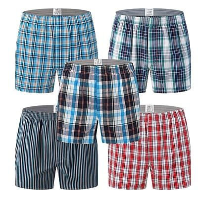 MG-Men's 5-in-1 Premium Boxers Shorts-Multi-Jack|30169