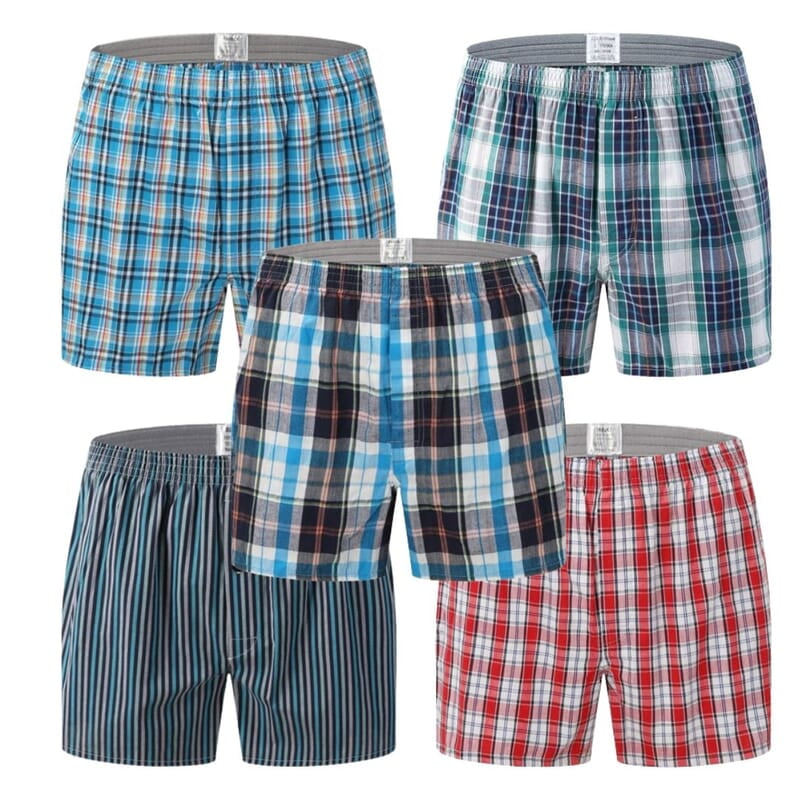 MG-Men's 5-in-1 Premium Boxers Shorts-Multi-Jack|30169