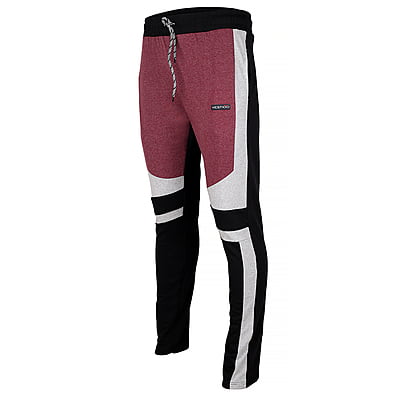 CD-Fashionable Unisex Joggers-Black/Wine-Bilbao|10076