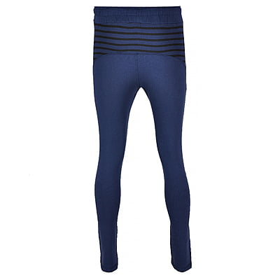 CD-Stripe Design Casual Joggers-Black/Navy Blue-Barbosa|10103