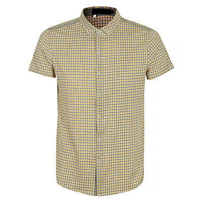 CD-Men's Checkers Short Sleeve -White/Multi-Bruno|10245