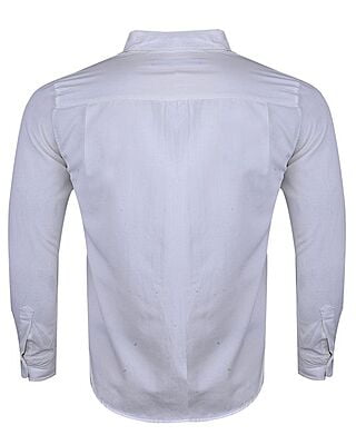 Men's Quality Design Long Sleeve Shirt-White-Richie|10363