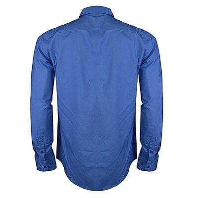 Men's Design Long Sleeve Shirt-Blue-Ari|10420