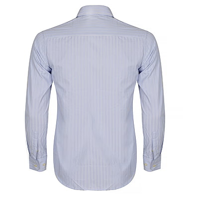 CD-Simple Stripe Office Long Sleeve Shirt-Sky Blue-Marius|10600