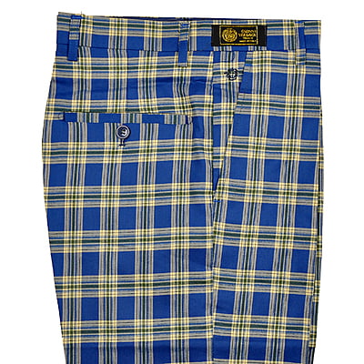 CD-Men's Checkers Dress Trouser-Blue/Multi-Duarte|11162