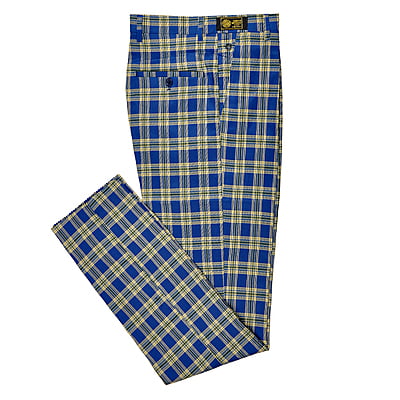 CD-Men's Checkers Dress Trouser-Blue/Multi-Duarte|11162