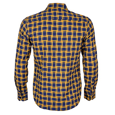 CD-Checkers Long Sleeve Shirt-Blue/Yellow/Multi-Ivan|11224