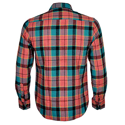 CD-Checkers Long Sleeve Shirt-Green/Red/Multi-Perez|11226