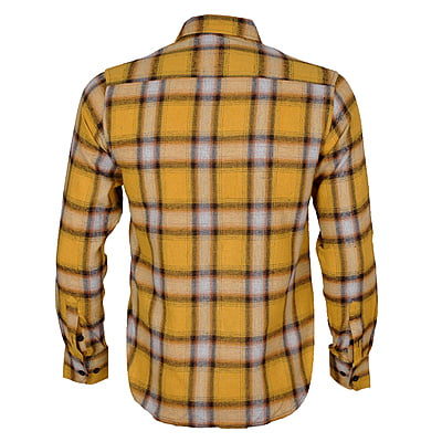 CD-Checkers Long Sleeve Shirt-Yellow-Andres|11228