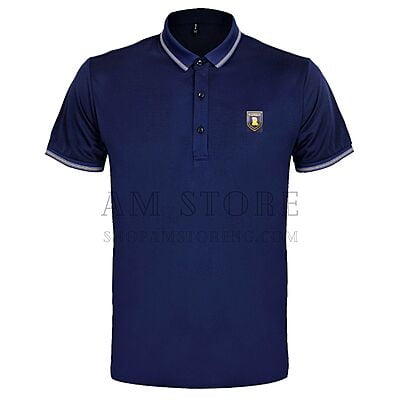 CD-Mens's Authentic Casual Polo Shirt-Navy Blue-Bernado|11243