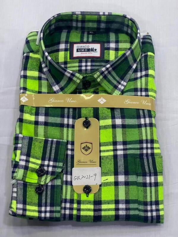 CD-Corporate Checkers Long Sleeve Shirt-Lime Green Multi-Zakaria|11319