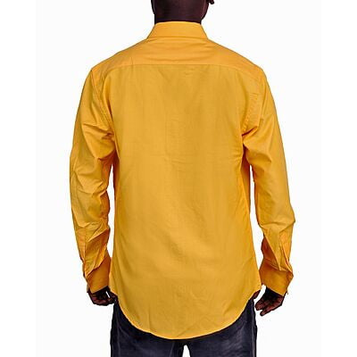 WH-Front Design Long Sleeve Shirt-Yellow-Franco|10443