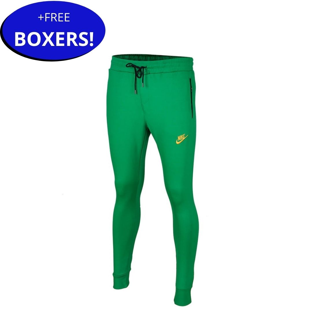 CD-Unisex Thick Zipper Style Joggers-Green-Smith|11237