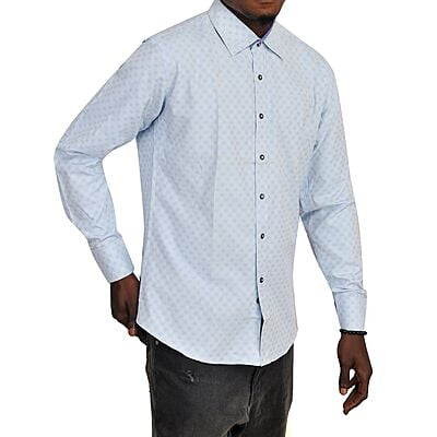 WH-Formal Long Sleeve Shirt-Sky Blue-Javier|10832