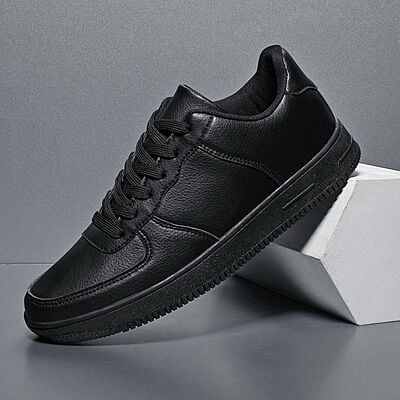 WH-Unisex Chunky Fashion Sneakers-Black-Nevan|20139