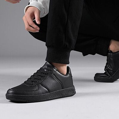 WH-Unisex Chunky Fashion Sneakers-Black-Nevan|20139