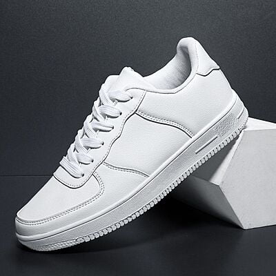 WH-Unisex Chunky Fashion Sneakers-White-Nevan|20140