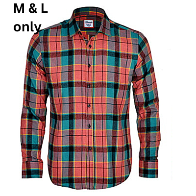 CD-Checkers Long Sleeve Shirt-Green/Red/Multi-Perez|11226