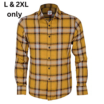 CD-Checkers Long Sleeve Shirt-Yellow-Andres|11228