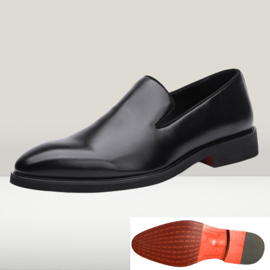 WH-Men's Opera Loafers Formal Shoe-Black-Andreas|20151