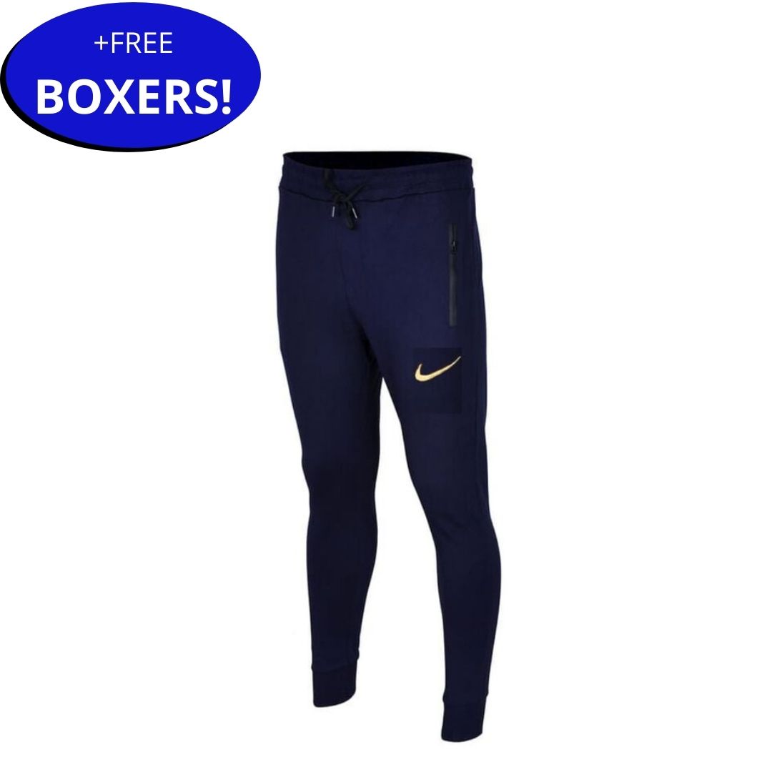 CD-Unisex Sporty Unisex Joggers-Navy Blue-Moses|11203