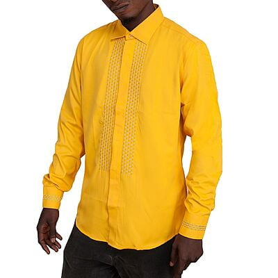 WH-Long Sleeve Shirt-Yellow|10442