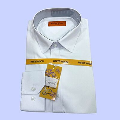 CD-Plain Quality Long Sleeve Shirt-White-Ubaldo|10356