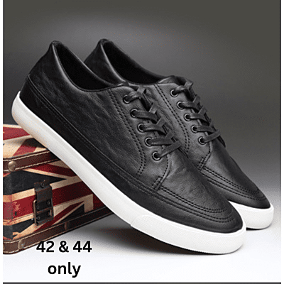 WH-Breathable Lace-up Casual Leather Sneakers-Charles|20119