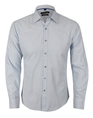 Formal Long Sleeve Shirt-Sky Blue-Javier|10832