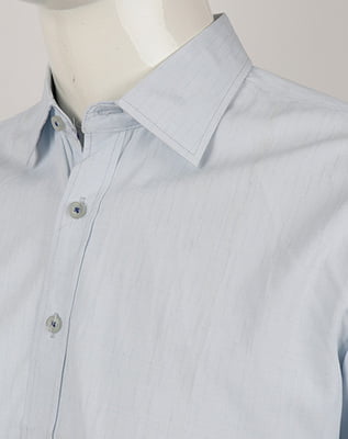 Formal Long Sleeve Shirt-Sky Blue-Javier|10832