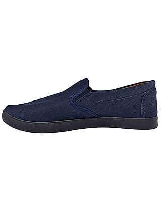 Dale Denim Slip On With White Stripe - Blue