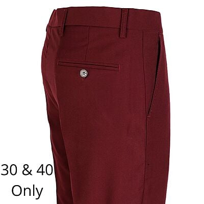 CD-Men's Formal Trousers-Wine-Roberto|10678