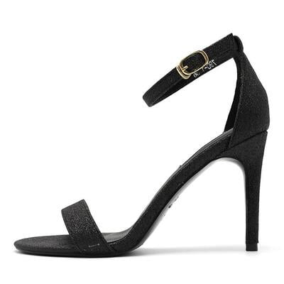 Stiletto Pencil High Heel Sandals -Black - Fallon|40005